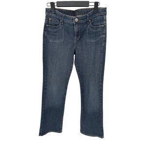 Common Genes‎ Bootcut Jeans Womens 6 Mid Rise Dark Blue Cotton